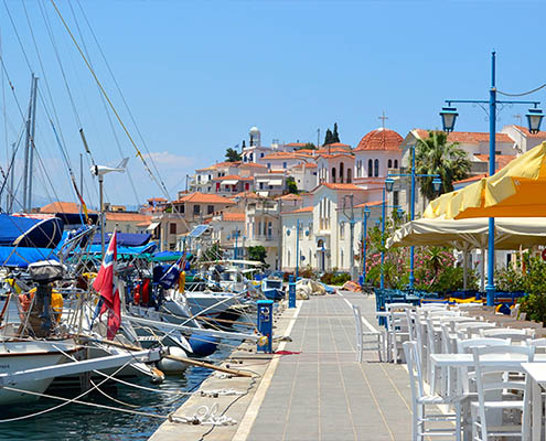 Odyssey Excursions - Poros Island - Poros Town & Harbour